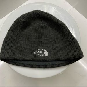 THE NORTH FACE Cap Hat Adult One Size Beanie Ribbed Ski Winter dark gray